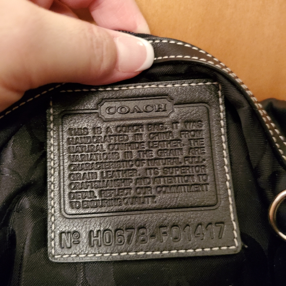 Coach Black Soft Leather Handbag - Picture 7 of 8